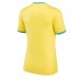 Günstige Brasilien Heim Fussballtrikot Damen WM 2022 Kurzarm